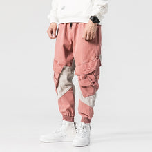 Load image into Gallery viewer, Men Jeans Pink Color Big Pocket Cargo Pants